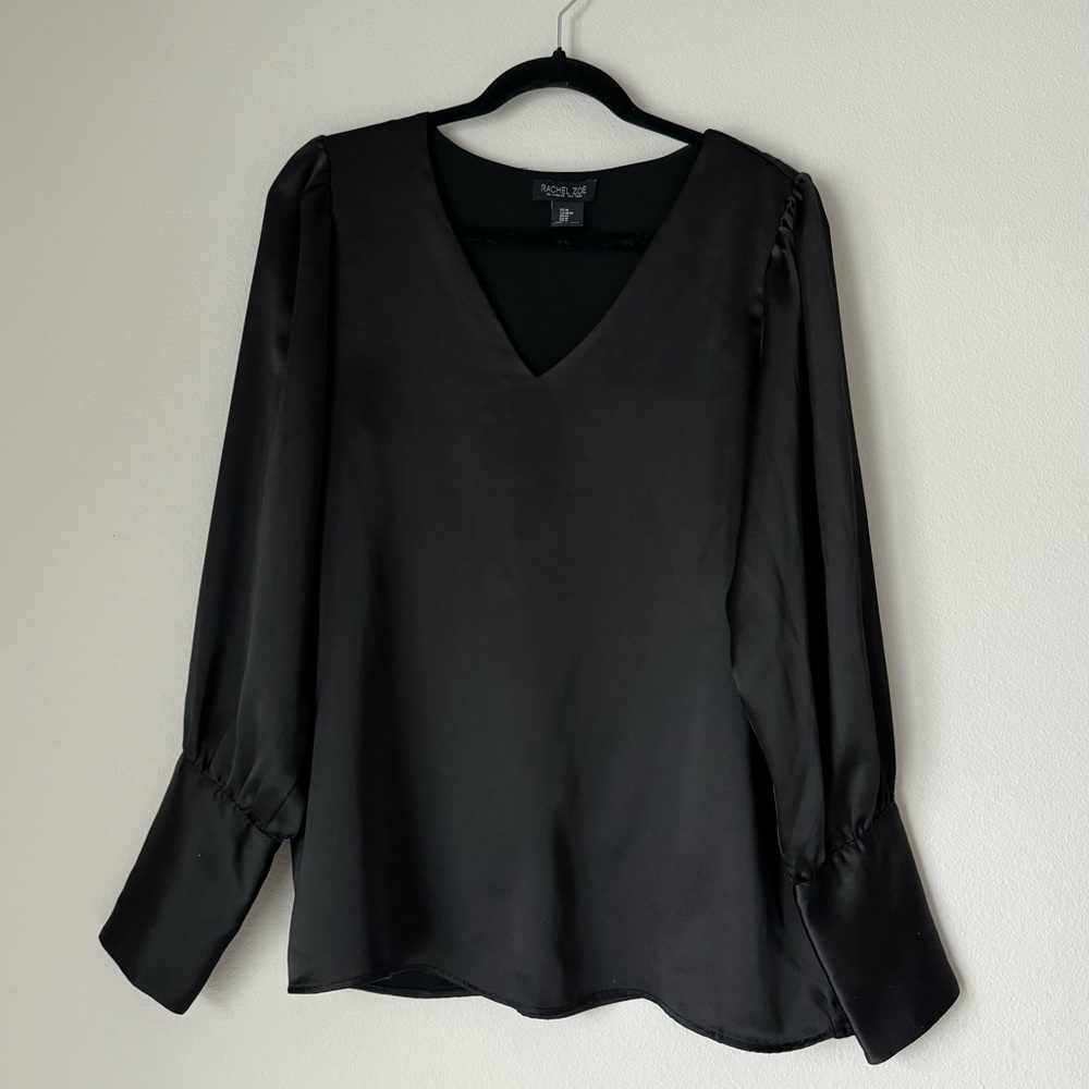RACHEL ZOE BLACK BLOUSE